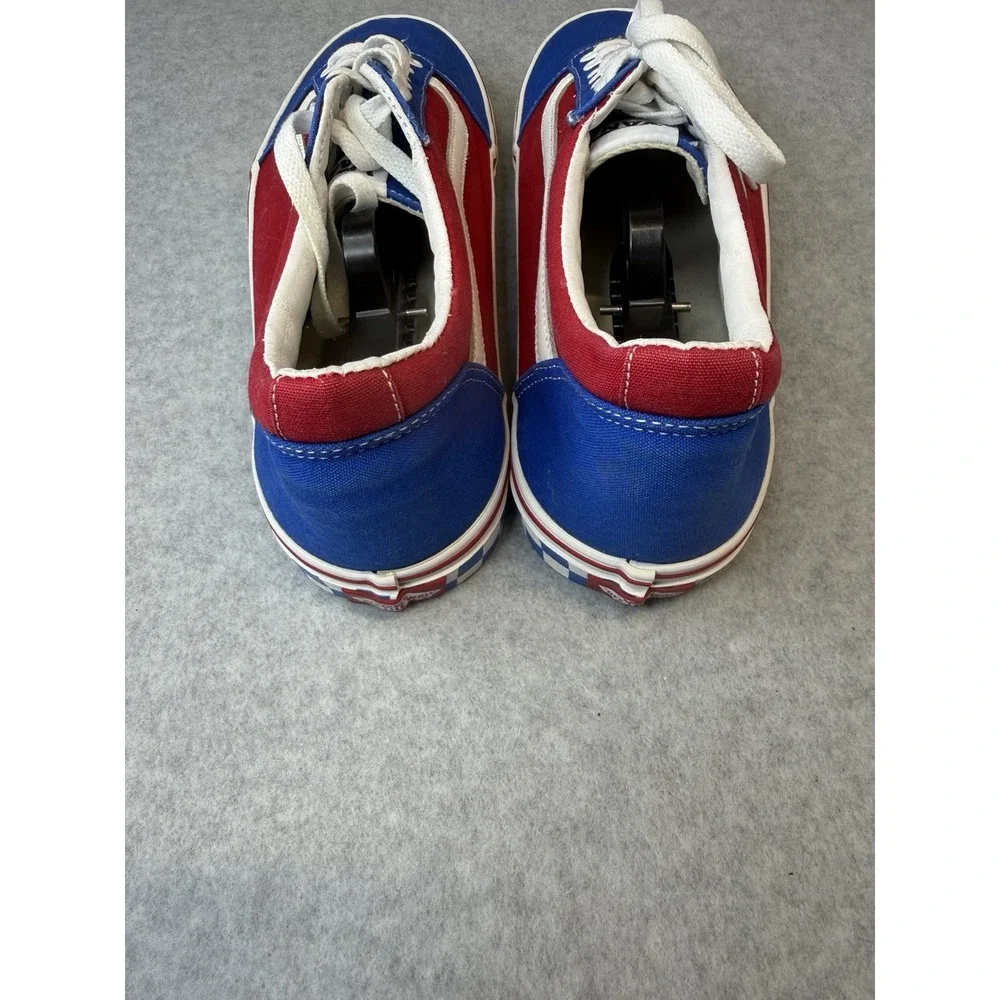 VANS Old Skool SK8  Red White Blue Checker Sneakers Sz Men Sz 12